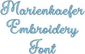 Marienkaefer Embroidery Font | Machine Embroidery Designs by JuJu