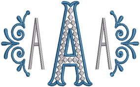 Marquis Monogram | Machine Embroidery Designs by JuJu
