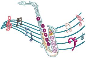 Mehndi Music 4 Machine Embroidery Designs by JuJu