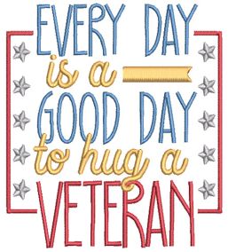Military Veteran Word Art Machine Embroidery Designs by JuJu