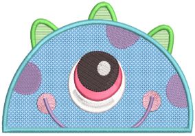 Monster Peekers Machine Embroidery Designs by JuJu