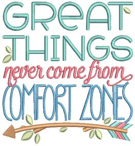 Never Give Up Word Art Digital Embroidery Designs by JuJu