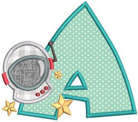 Outer Space Alphabet | Machine Embroidery Designs by JuJu
