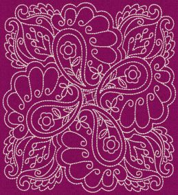 Paisley Quilt Blocks 1 Machine Embroidery Designs by JuJu