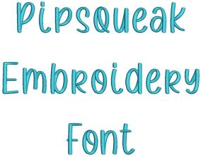 Pipsqueak Embroidery Font | Machine Embroidery Designs by JuJu