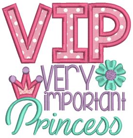 Princess Word Art Machine Embroidery Designs By JuJu