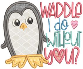 Punny Valentine Animals Machine Embroidery Designs by JuJu