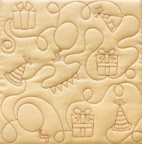 Party Time Quilting Backdrops Design | Designs by JuJu Digital Embroidery Designs