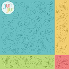Swirly Swirls Quilting Backdrops Design | Designs by JuJu Digital Embroidery Designs