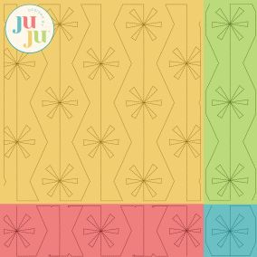 Stars And Lines Quilting Backdrops Design | Designs by JuJu Digital Embroidery Designs