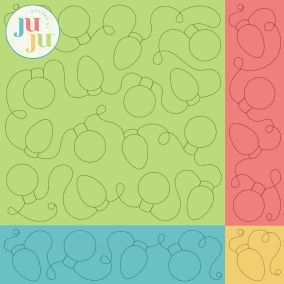                                 Christmas Lights Quilting Backdrops Design | Designs by JuJu Digital Embroidery Designs
                            