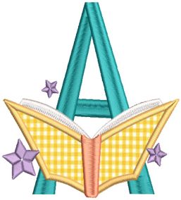 Reading Alphabet | Machine Embroidery Designs by JuJu