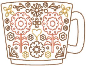Retro Kitchen Digital Embroidery Designs by JuJu