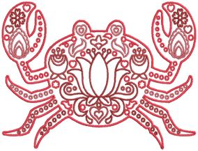 Scandinavian Sea Creatures | Machine Embroidery Designs by JuJu