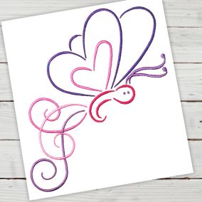 Butterfly Love | Machine Embroidery Designs by JuJu