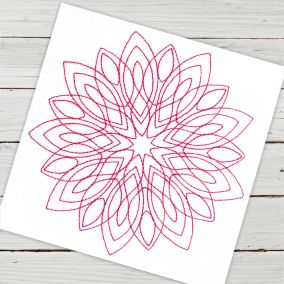 Hannah Mandala | Machine Embroidery Designs by JuJu