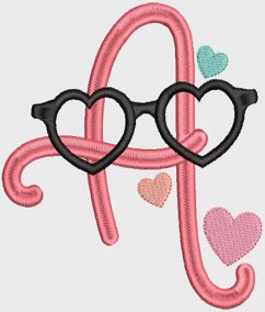 Season Of Love Alphabet | Machine Embroidery Designs by JuJu
