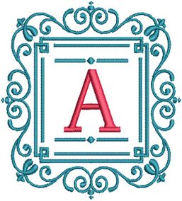Serena Monogram | Machine Embroidery Designs by JuJu