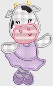 Sweet Ballerina Animals 2 Applique Machine Embroidery Designs by JuJu 