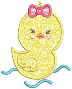 Sweet Rubber Duckies Applique Machine Embroidery Designs by JuJu 
