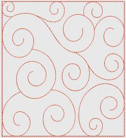 Swirly Quilt Blocks 2 Machine Embroidery Designs by JuJu