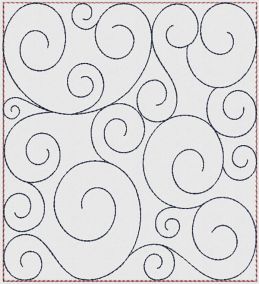 Swirly Quilt Blocks 3 Machine Embroidery Designs by JuJu