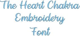 The Heart Chakra Embroidery Font