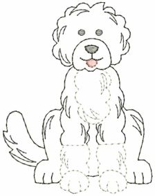 Top Dogs Vintage Stitch Set 7 Machine Embroidery Designs by JuJu