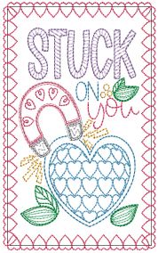 Valentines Greeting Cards 6 | Machine Embroidery Designs by JuJu