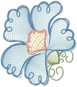 Vintage Sketch Flowers 3 Machine Embroidery Designs by JuJu