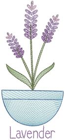 Vintage Sketch Herbs 3 Machine Embroidery Designs by JuJu