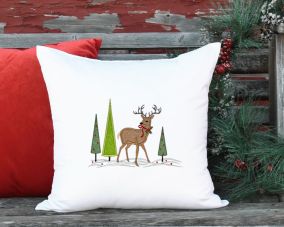 Christmas Deer Scene Applique