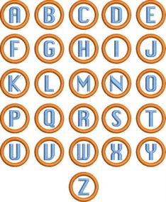 Dinky Dots Applique Font | Machine Embroidery Designs by JuJu