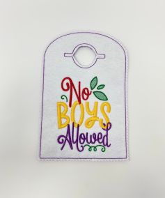 ITH Doorknob Hangers Set 1 | Machine Embroidery Designs by JuJu
