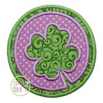 Double Circle Shamrock Applique | Machine Embroidery Designs by JuJu