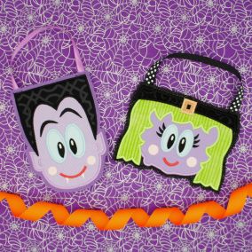 Halloween Treat Bags 3 | Machine Embroidery Designs by JuJu