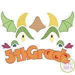 Dragon Face 5th Grade Sketch Embroidery | Machine Embroidery Designs by JuJu