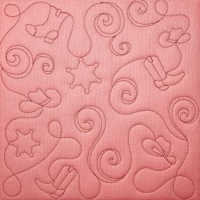 Western Embroidery Quilting Backdrops Design | Machine Embroidery Designs by JuJu