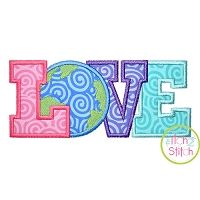 Earth Love Applique | Machine Embroidery Designs by JuJu