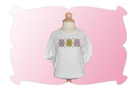 Easter Egg Argyle Applique | Machine Embroidery Designs by JuJu