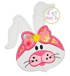 Easter Bunny Face Applique | Machine Embroidery Designs by JuJu