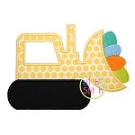 Easter Dozer Applique | Machine Embroidery Designs by JuJu