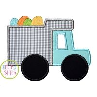 Easter Truck Applique | Machine Embroidery Designs by JuJu