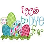 Eggs To DYE For Applique | Machine Embroidery Designs by JuJu