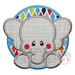 Elephant Circle Applique | Machine Embroidery Designs by JuJu