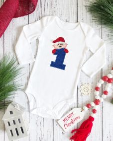 Elf Boy Number One Applique | Machine Embroidery Designs by JuJu