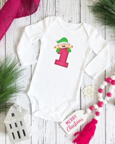 Elf Girl Number One Applique | Machine Embroidery Designs by JuJu