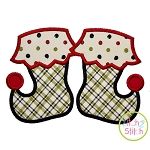 Elf Boots Applique | Machine Embroidery Designs by JuJu