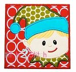 Elf Box Boy Applique | Machine Embroidery Designs by JuJu