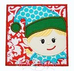 Elf Box Girl Applique | Machine Embroidery Designs by JuJu